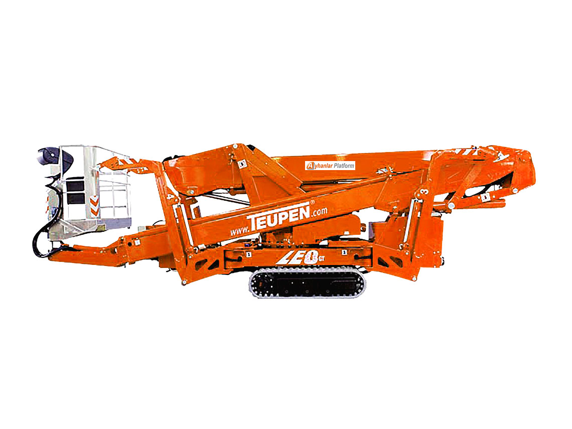 Yüksek erişim kapasitesine sahip örümcek platform - iç ve dış mekan çalışmaları için